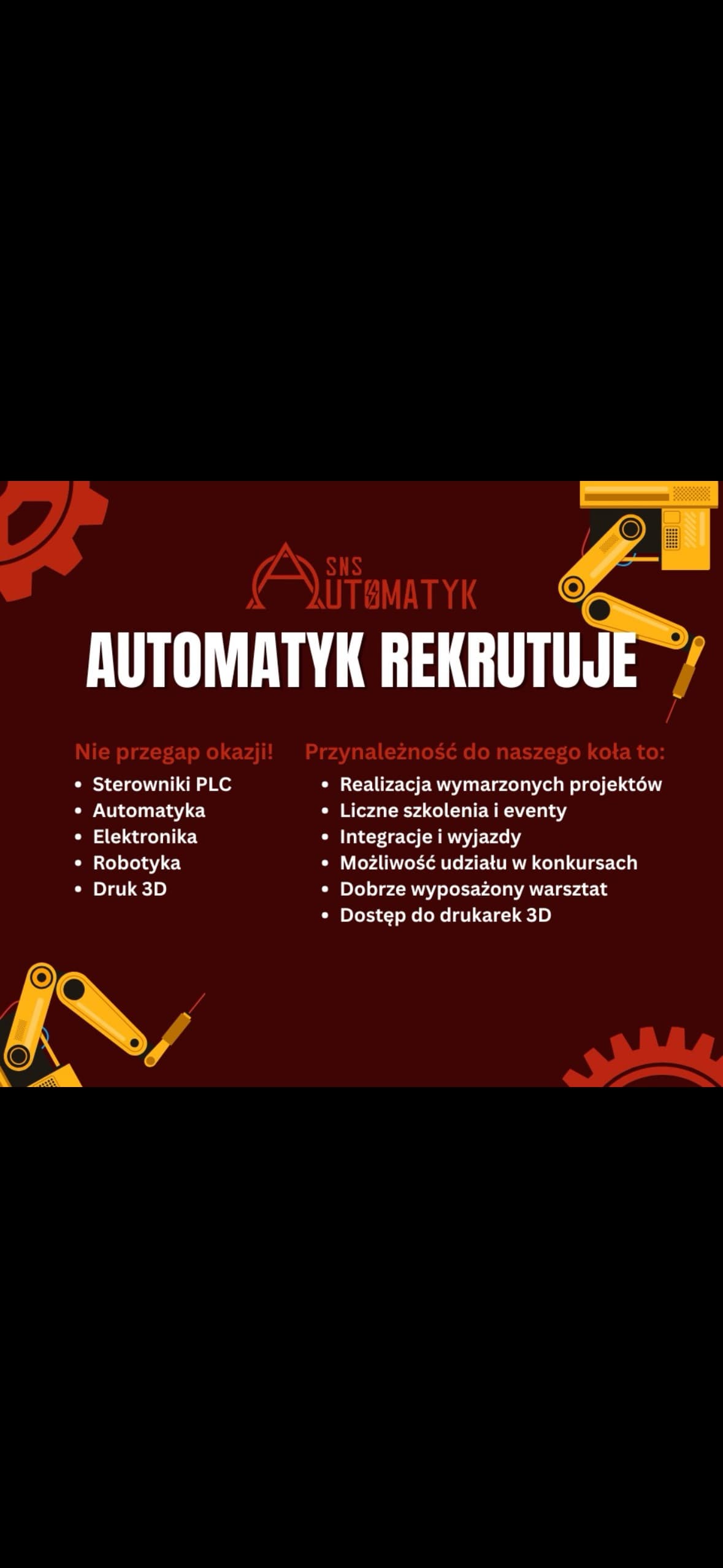 Rekrutacja KN SNS Automatyk JESIEŃ 2025